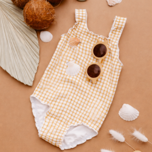 Maillot de bain enfant éthique une pièce à motif estival